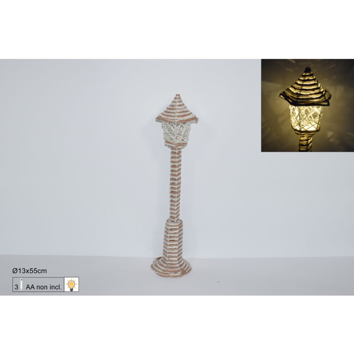 NOVOGODIŠNJA FIGURA LAMPION 55CM CM001614