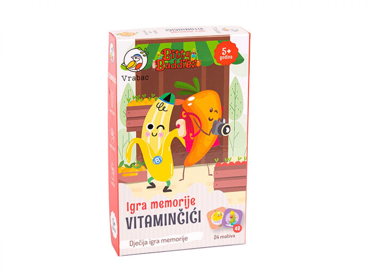 DRUŠTVENA IGRA MEMORIJE VITAMINČIĆI VRABAC