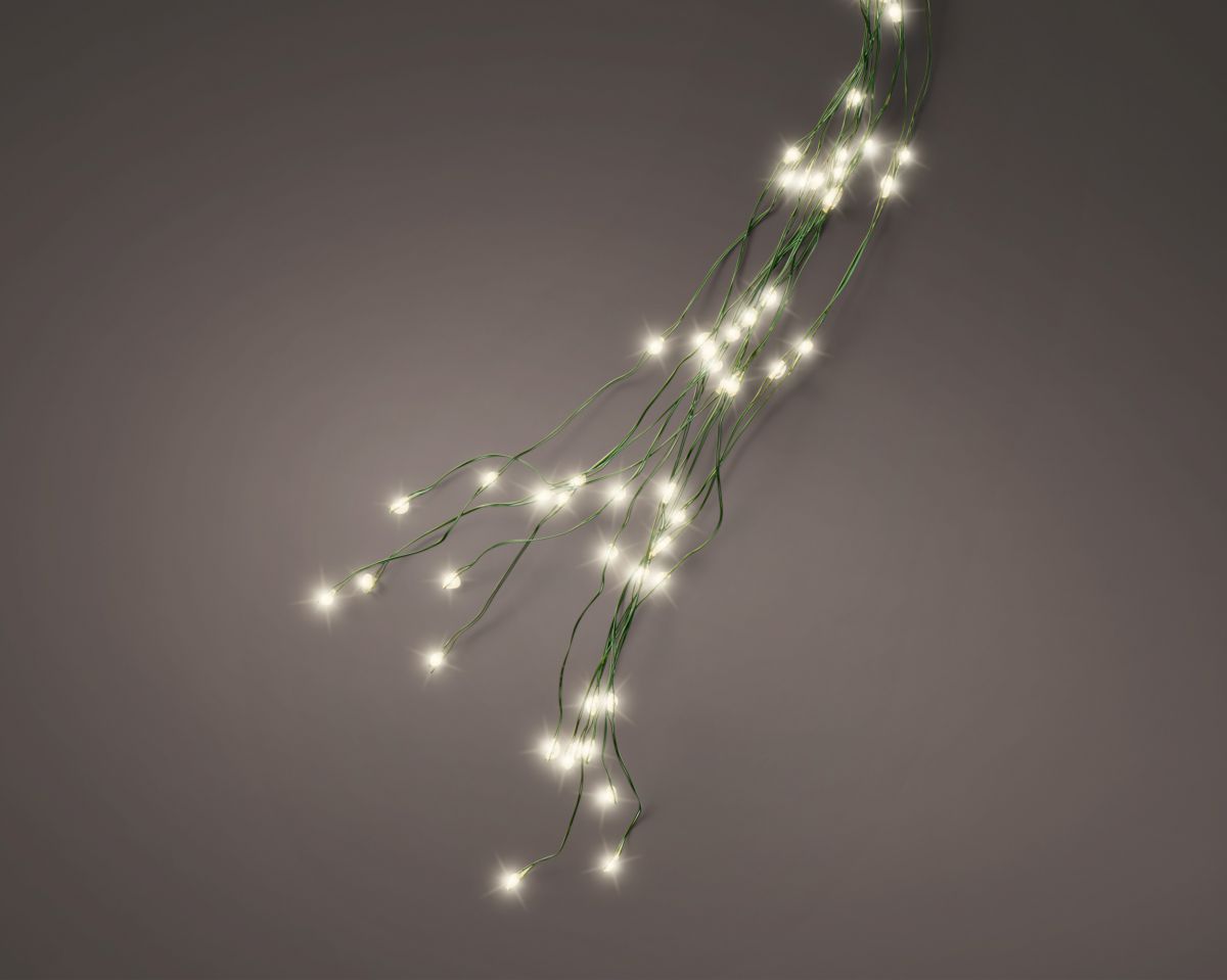 LAMPICE NOVOGODIŠNJE 180CM SILVER OUTDOOR 496158