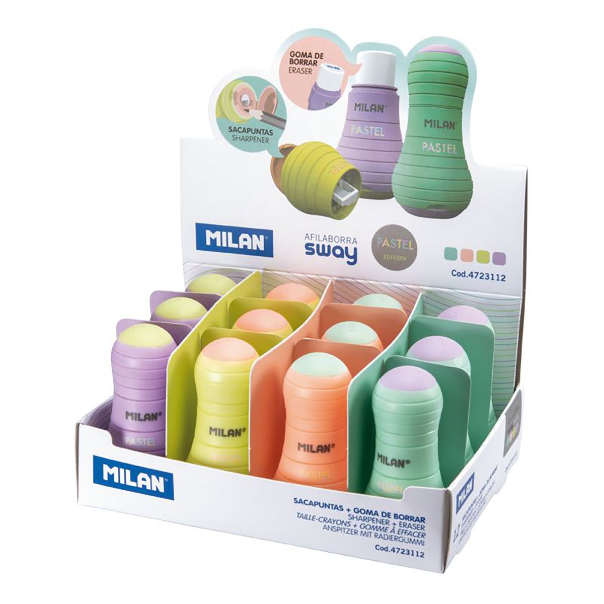 ZAREZAČ SA GUMICOM MILAN SWAY PASTEL 4723112