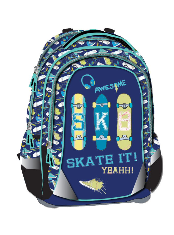 TORBA ŠKOLSKA ANATOMSKA OCTOPUS OET2601 SKATE IT