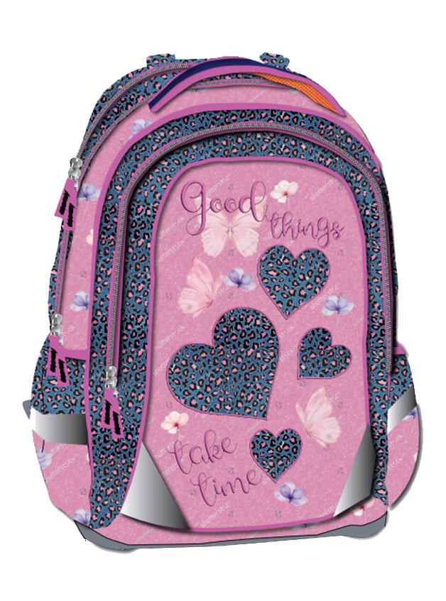 TORBA ŠKOLSKA ANATOMSKA OCTOPUS OET2610 HEARTS