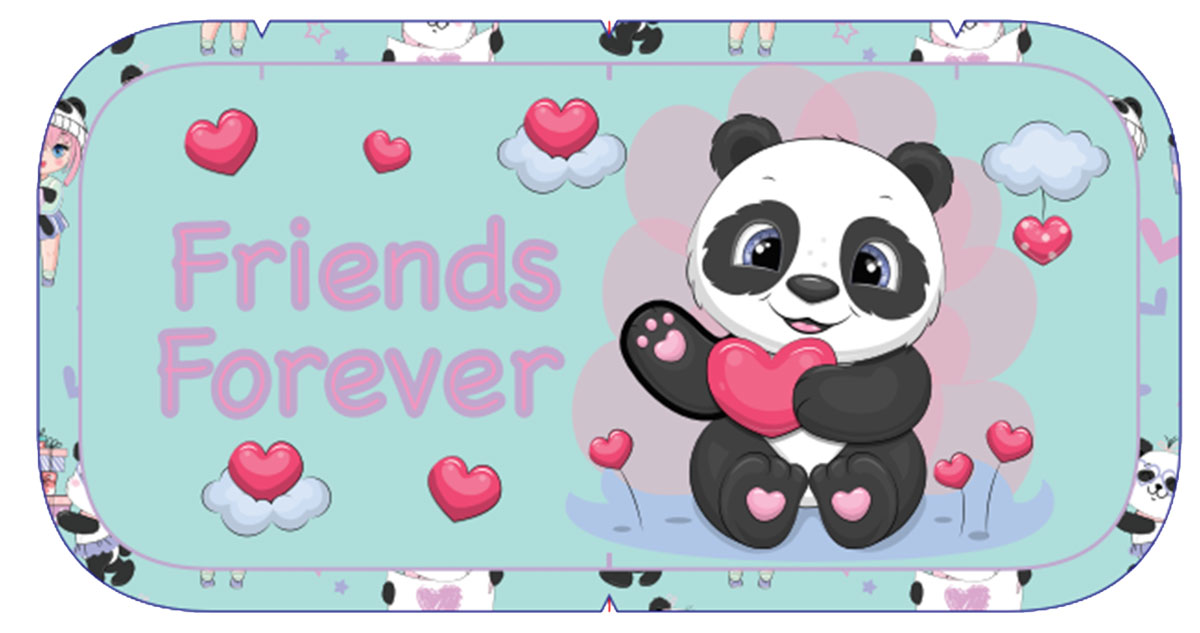 PERATONICA PRAZNA OVALNA OCTOPUS OPC2605 FRIENDS FOREVER