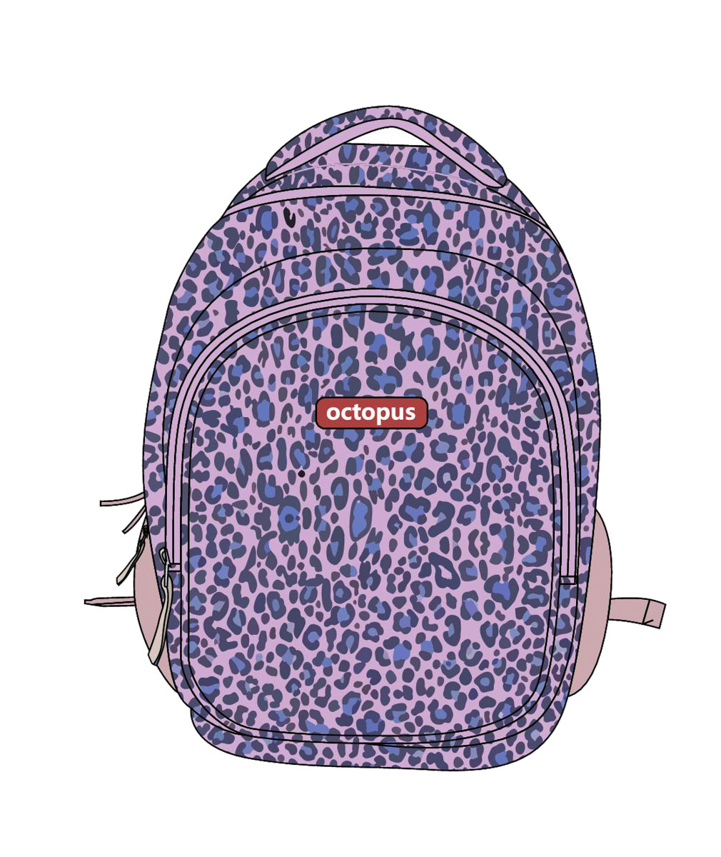 RANAC ŠKOLSKI OCTOPUS EX-2627 PURPLE LEOPARD