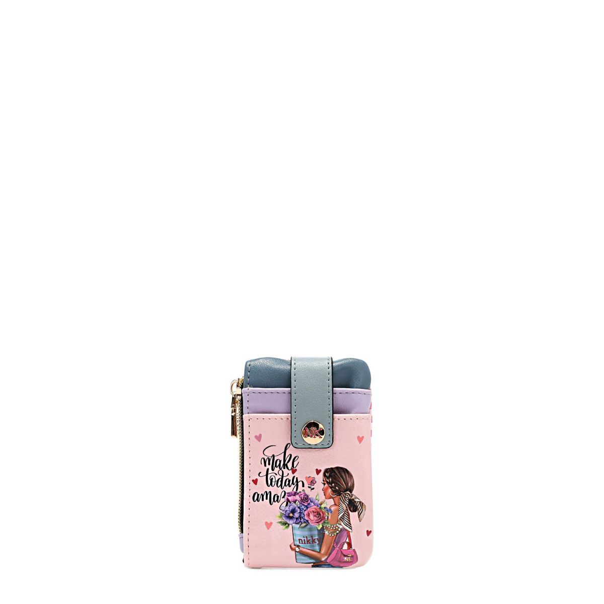 TORBICA NOVČANIK ZIPPER NIKKY NK22527 FLOWER DAY SS2025