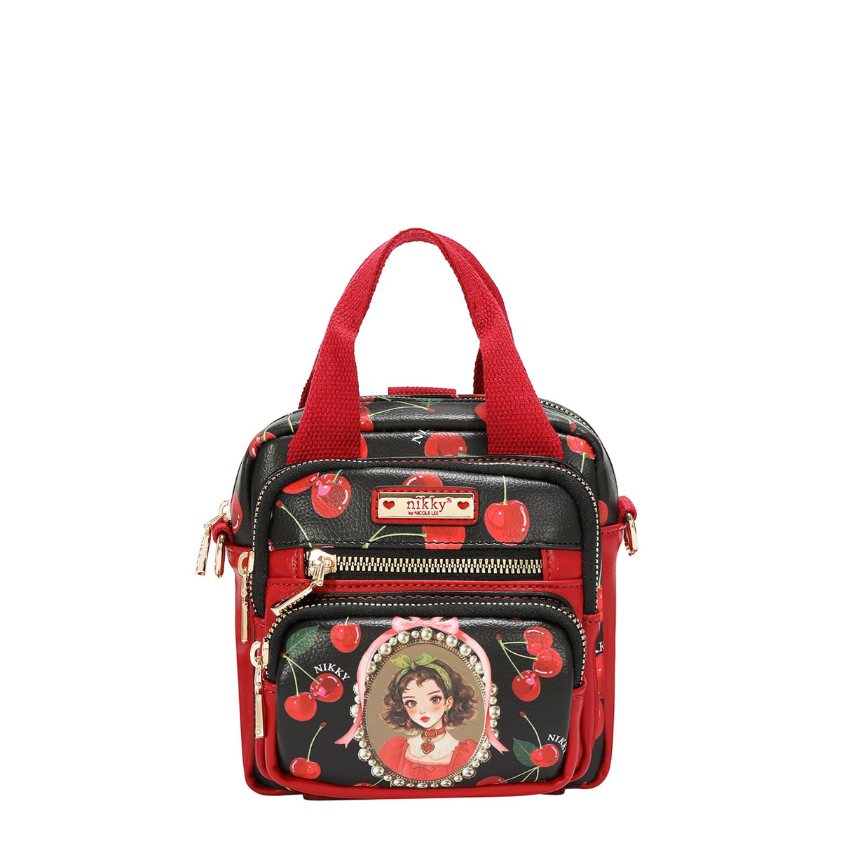 TORBA NIKKY NK13148 CHERRY LIPS-BLACK