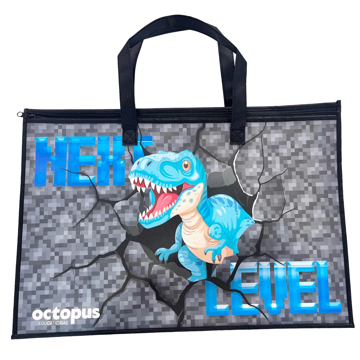 TORBA ZA BLOK BR.5 PLATNENA OCTOPUS DINO BLUE UNL-2568