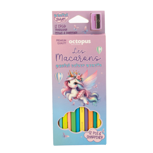 DRVENE BOJE 12/1 OCTOPUSZAREZAČ PASTEL UNL-2558