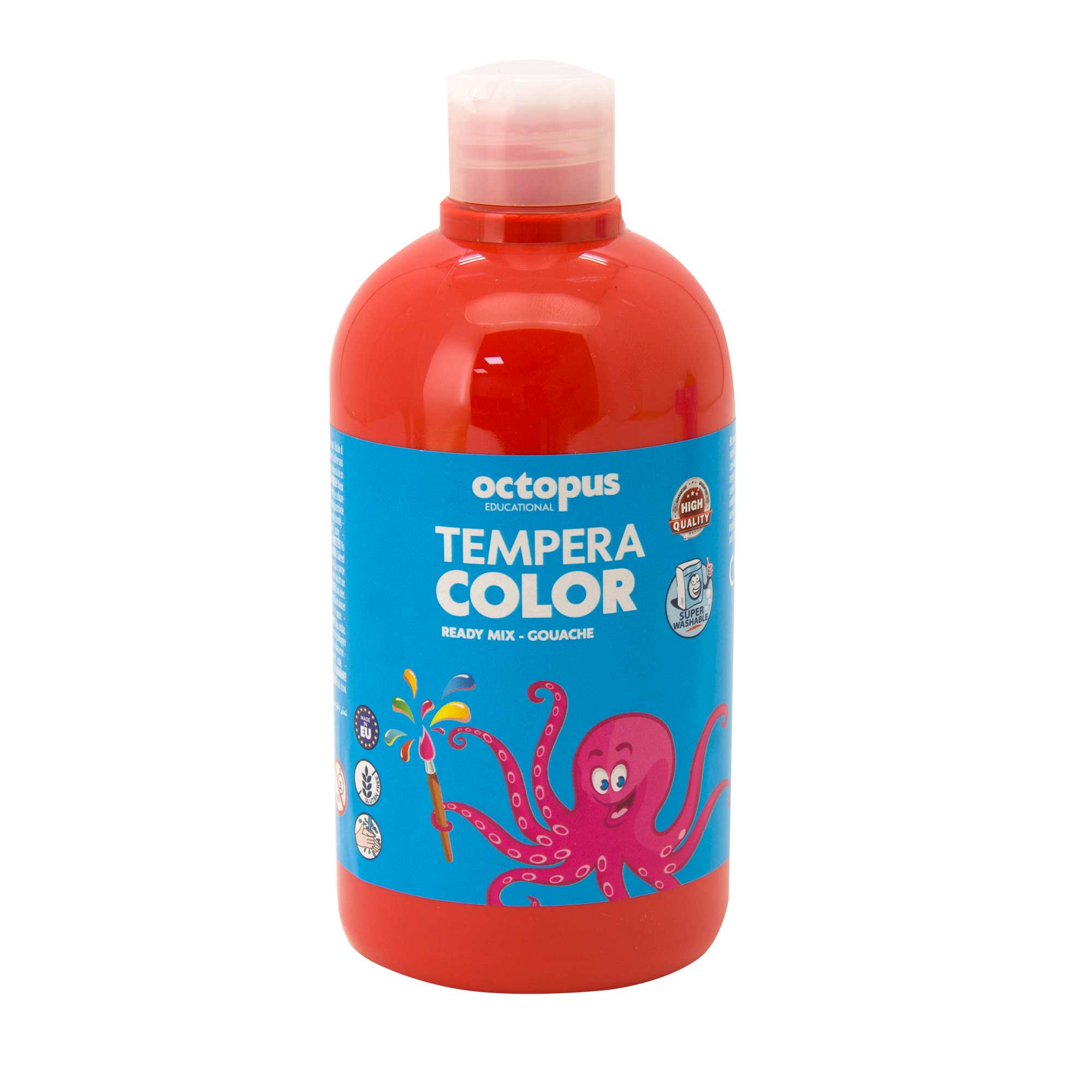 TEMPERA 500ml CRVENA OCTOPUS UNL-1126