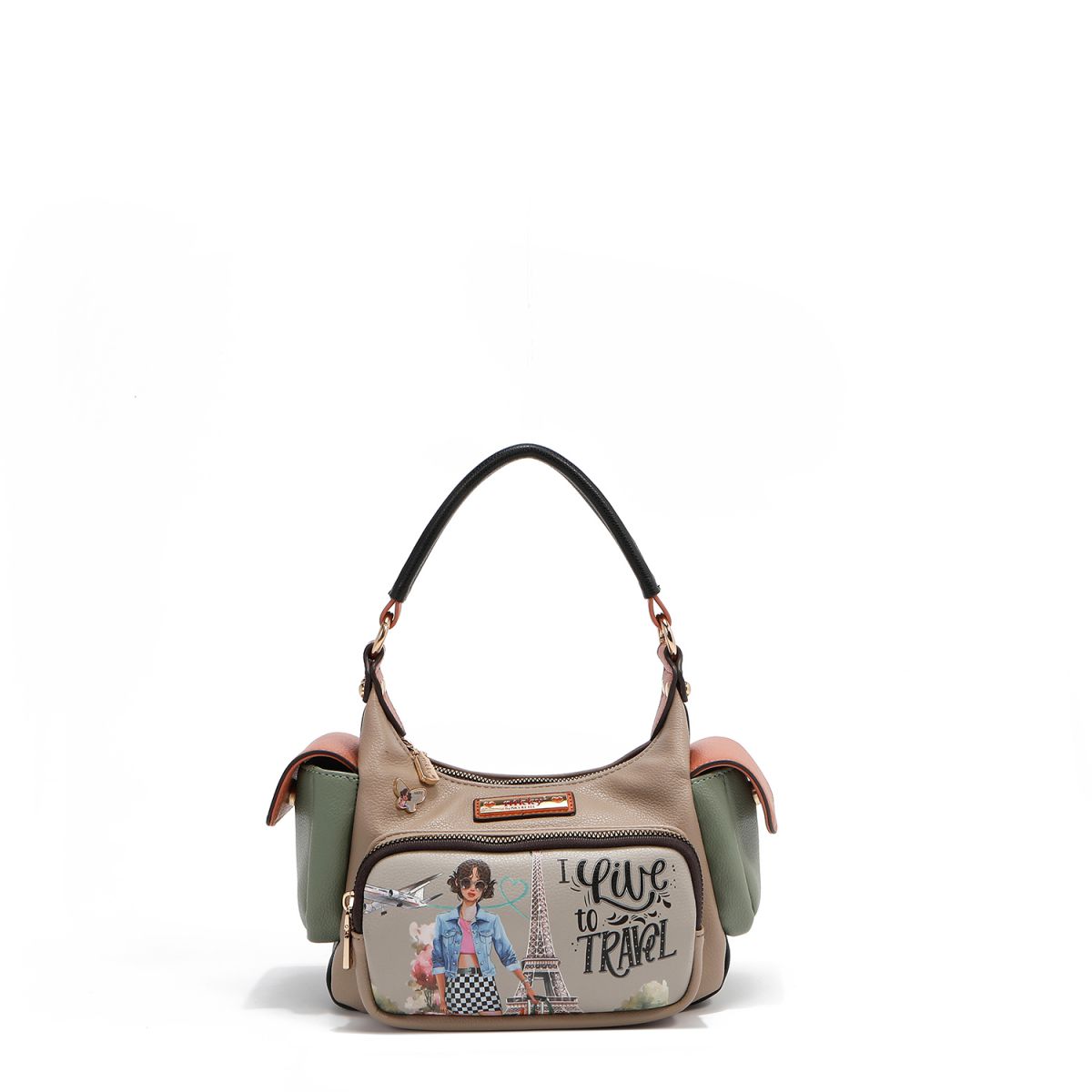 TORBA NIKKY NK12927 I LIVE TO TRAVEL SS2025