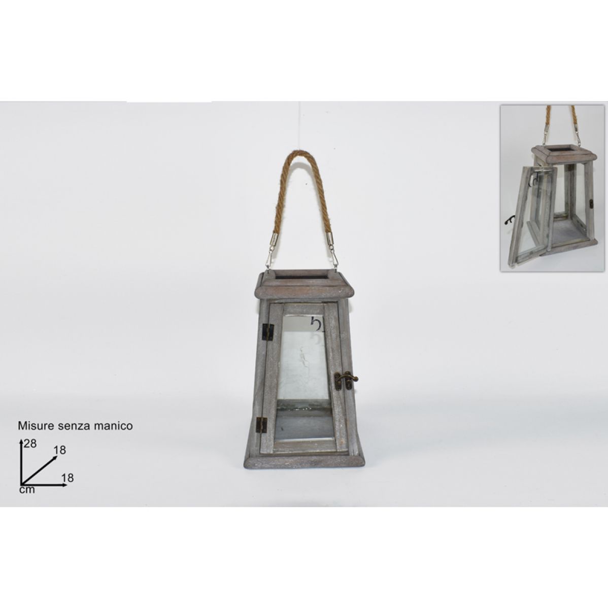 FENJER DEKORATIVNI 28CM SIVI RO010324A