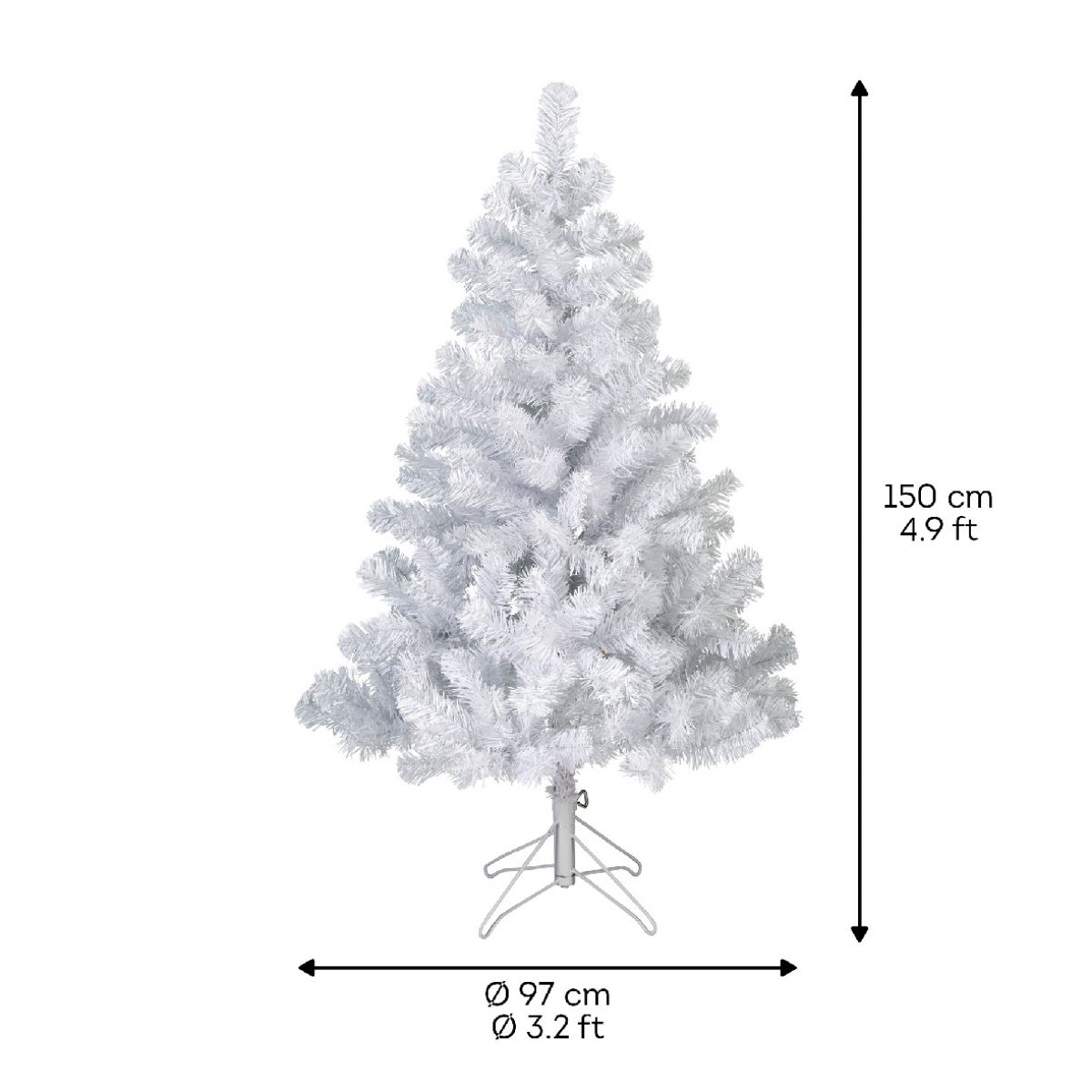 JELKA NOVOGODIŠNJA 150CM BELA 689660