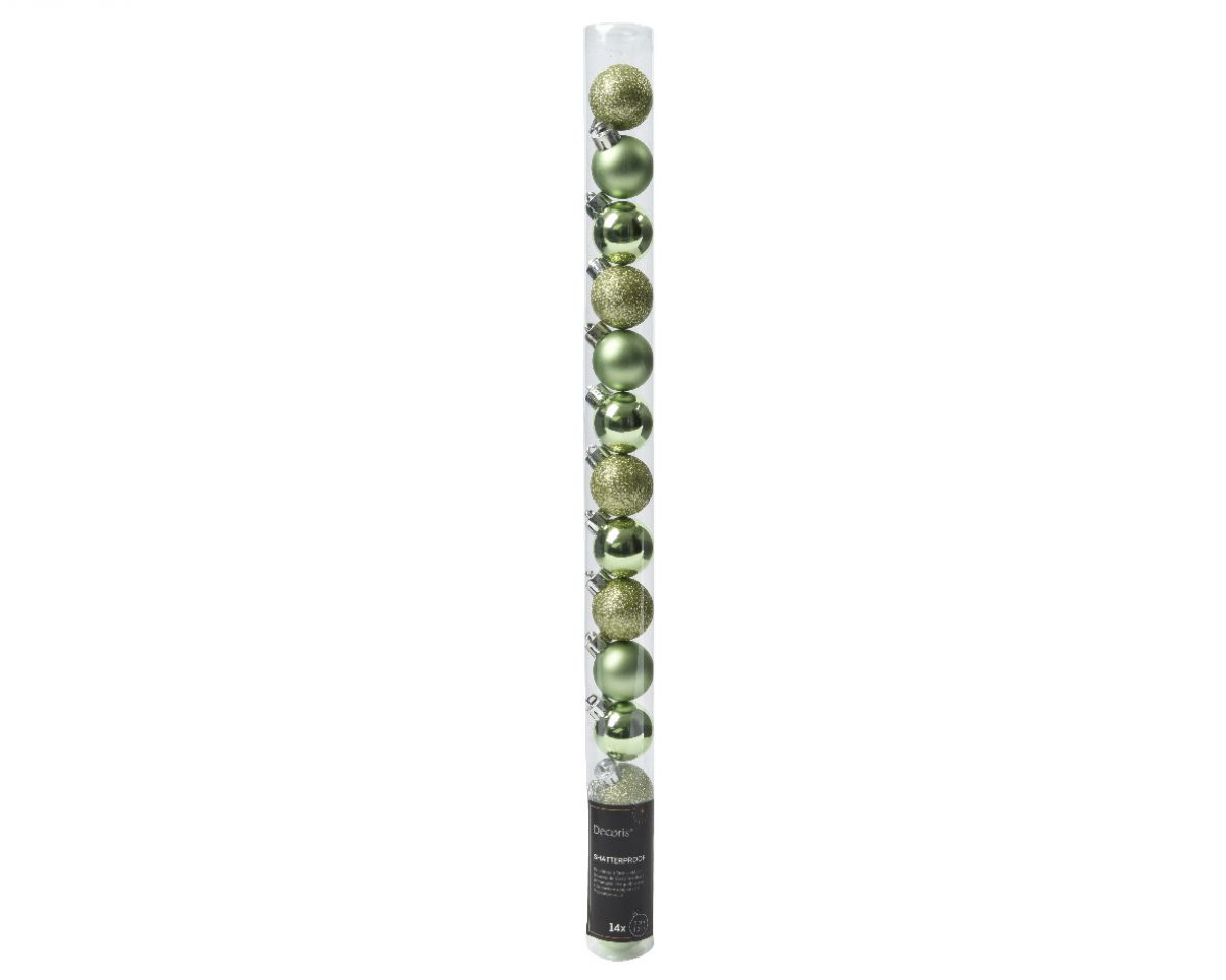 KUGLA NOVOGODIŠNJA 14/1 3CM GREEN TEA 022492