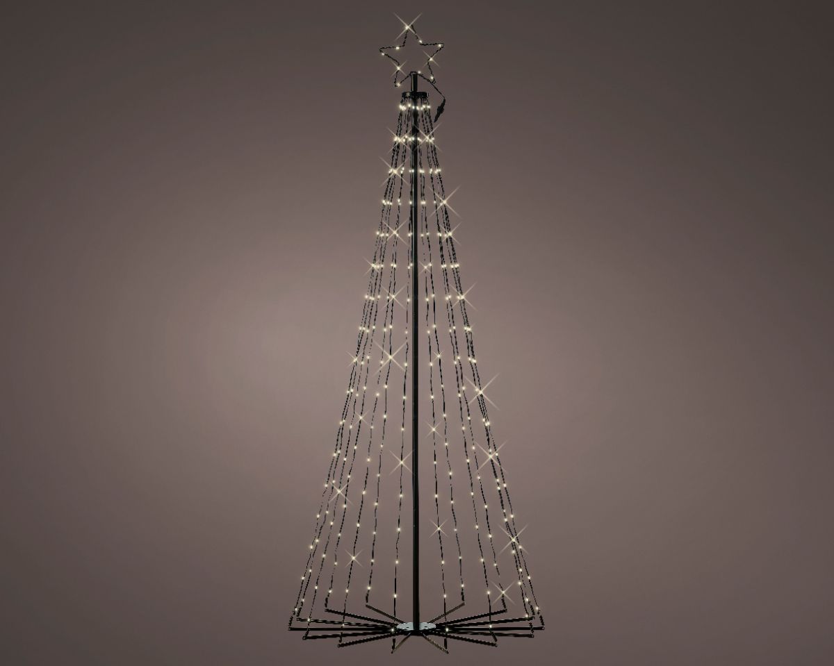 FIGURA NOVOGODIŠNJA SA LED SVETLOM OBLIK JELKE 180CM OUTDOOR 490807