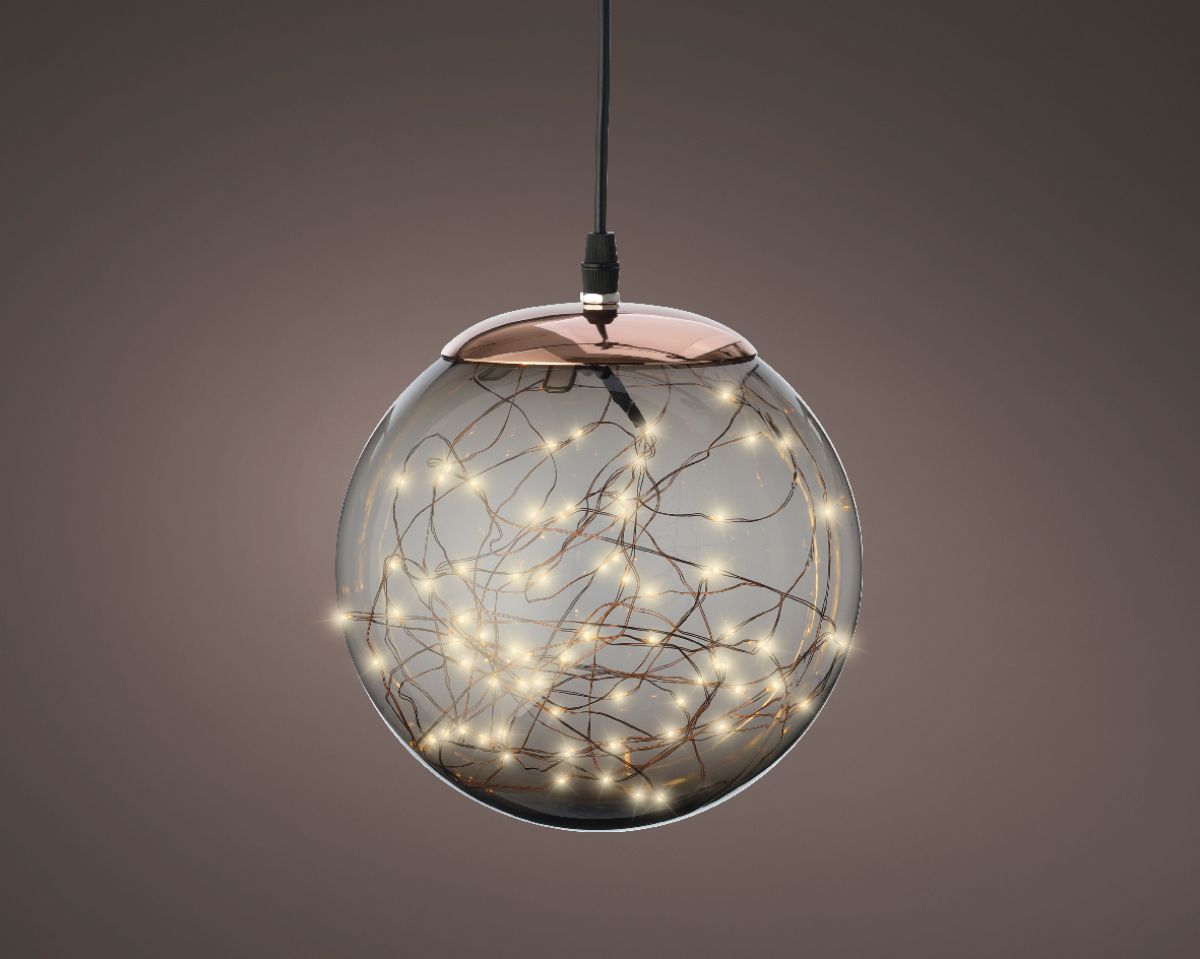 FIGURA NOVOGODIŠNJA LOPTA SA LED SVETLOM 40CM 496666