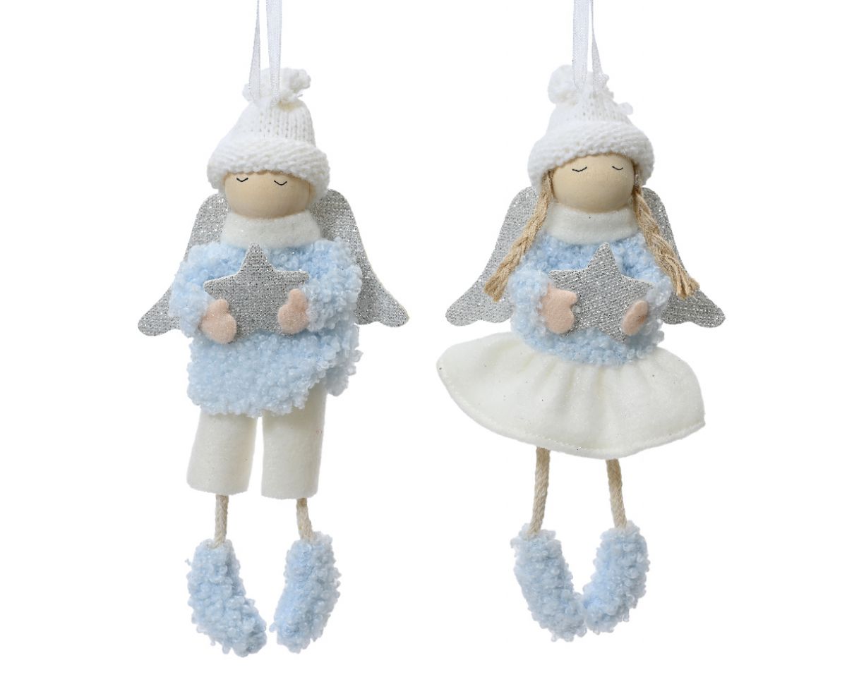 FIGURA NOVOGODIŠNJA 16CM BLUE/WHITE 705597