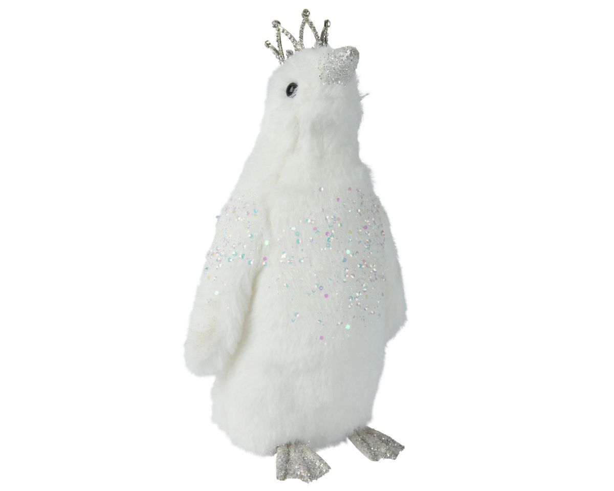 FIGURA NOVOGODIŠNJA PINGVIN 30CM WHITE 707555