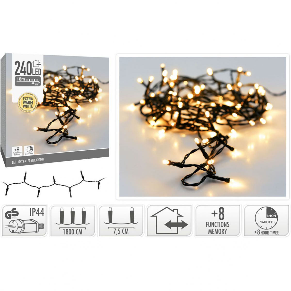 LAMPICE NOVOGODIŠNJE 240 LAMPICA EXTRA WW AX8453140